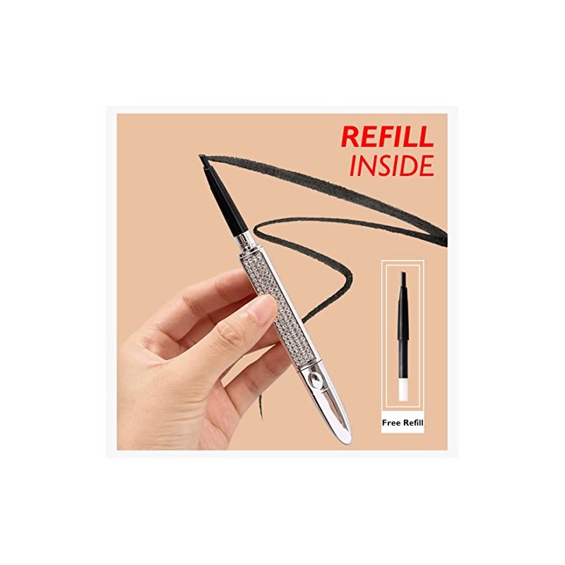 Lápiz De Cejas, Lápiz De Cejas Impermeable Con Pincel Y