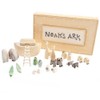 Noah's Ark Gift Boxed Set Hand Carved & Painted Christening