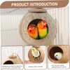 Coconut Hide for Bird 4.7-5.3" Natural Screw-On Bird House for