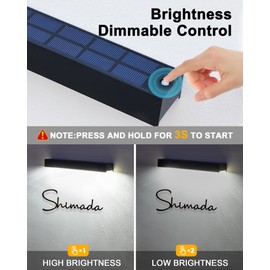 LUHLEE Solar Sign Light Outdoor,Ultra Bright Solar Address Lights 1Pack,Solar House Number Light Waterproof,Solar Wall Lights LED Outdoor Sign Lighting for Real Estate Sign Posts Signboard Mailbox