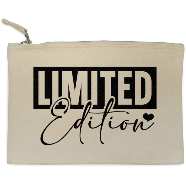 'Limited Edition Funny Text Motivation' Canvas Clutch Bag/Accessory Case (CL00042583)