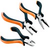 PLIER KING Professional 3-Piece Mini Pliers Set | Long Nose,