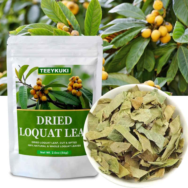 Dried Loquat Leaves, 2.0oz(56g), Dried loquat Leaf Tea, Cut &