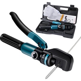 Steel DN Mate Upgrade Hydraulic Crimping Tool/Hydraulic Crimper with 9 Dies for Stainless Steel Cable Railing System 1/8", 5/32" to 3/16", Cable Railing Hardware Hydraulic Crimping Tool DC03