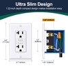 BESTTEN 20 Amp GFCI Outlet with Thinner Design, GFI Electrical