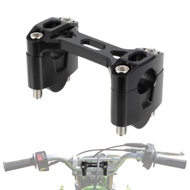 IUVWISN Dirt Bike Handlebar Risers 7/8'' Handle Bar Clamp CNC for KLX 110 KLX110 KLX110L 2010-2024 Black