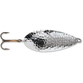 Blue Fox SSP5HMS Strobe Tear Drop Spoon 3-3/4", 1 oz, Hammered Silver