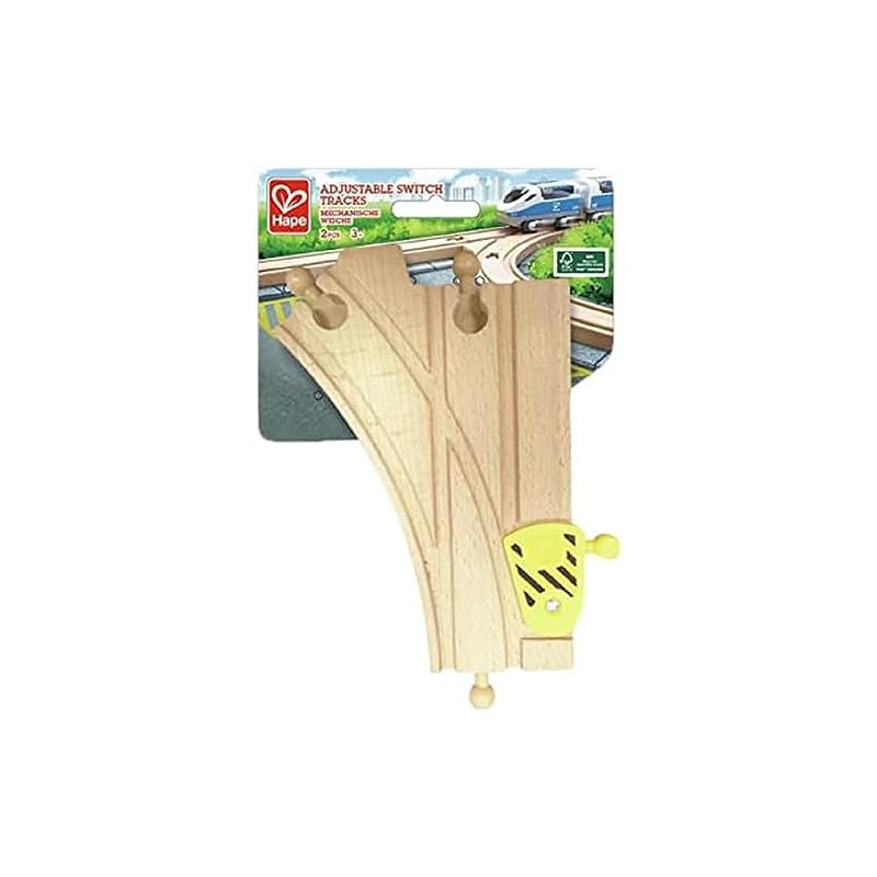 Hape Mechanical Y Railway Railway Railway Rails Pack of 2