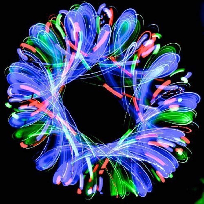 GloFX Team 8-LED Rave Double Orbit: True Color Orbital Flow