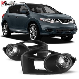 Winjet Fog Lights Compatible with [2011 2012 2013 2014 Nissan Murano] Driving Fog Lights + Switch + Wiring Kit