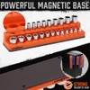 HORUSDY 6-Piece Magnetic Socket Organizer Set, 1/4", 3/8", 1/2" Drive