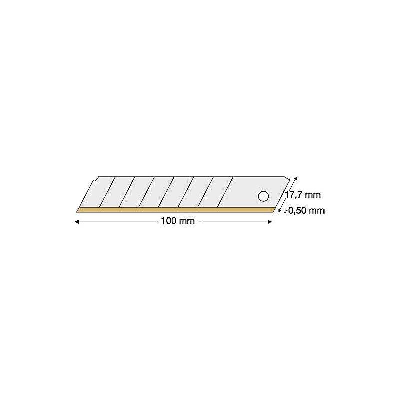 Lutz Cutter Blades, Snap-Off Blades 18 mm Titanium Ages 2