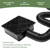 Rain Gutter Downpipe Extensions, Square Sink Drain Set, with 150