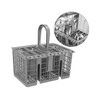 Dishwasher cutlery basket compatible with Hotpoint, Indesit, Whirlpool, Gray [Energy