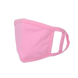 Unisex 2 Ply Face Mask Washable Reusable Face Covering for Adults, Cotton Face Mask Breathable Safety Mask Protection from Pollution, Pink, 17cm x 12cm, 3pcs