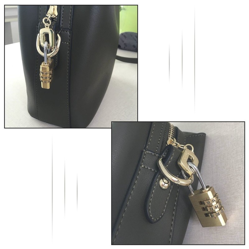 Wareway 2PCS Brass Resettable Combination Padlock, Suitcase Luggage Backpack Baggage