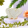 Rodvanvo 30 PCS Flat Bottom Inlaid Rhinestone Love Shape Patch