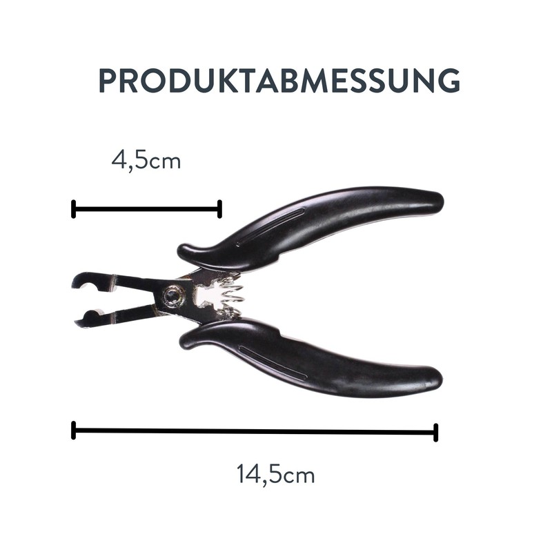 hair2heart Bonding Pliers - Professional Extension Pliers for Keratin Hair