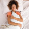 100% Egyptian Cotton Pillow Cases Set of 2, King Size