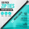 Black Cable Ties 250mm x 4.6mm (100 Pack) – Extra