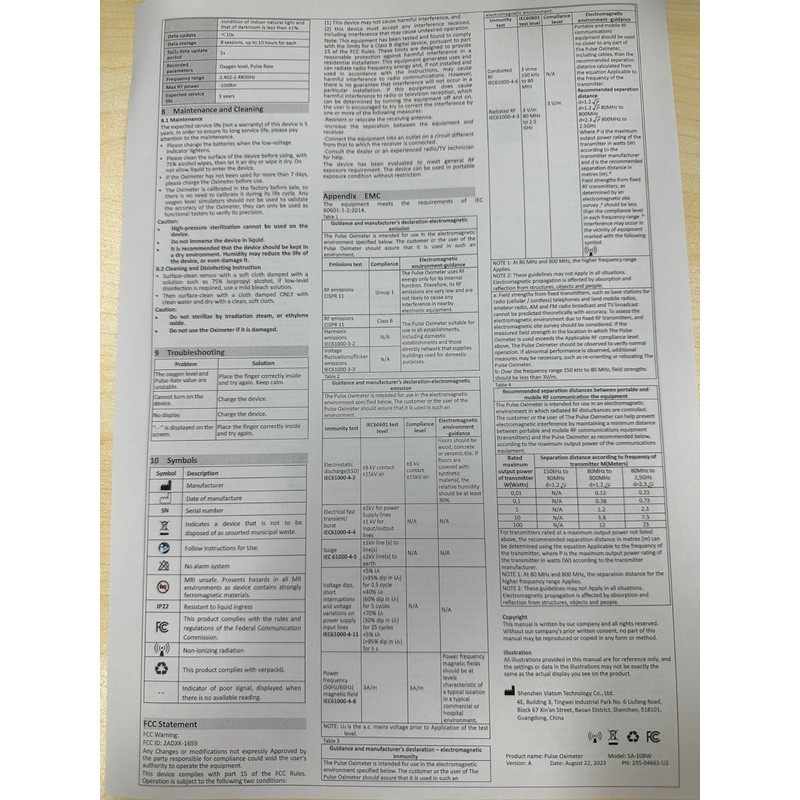 Wearpulse pulse oximeter