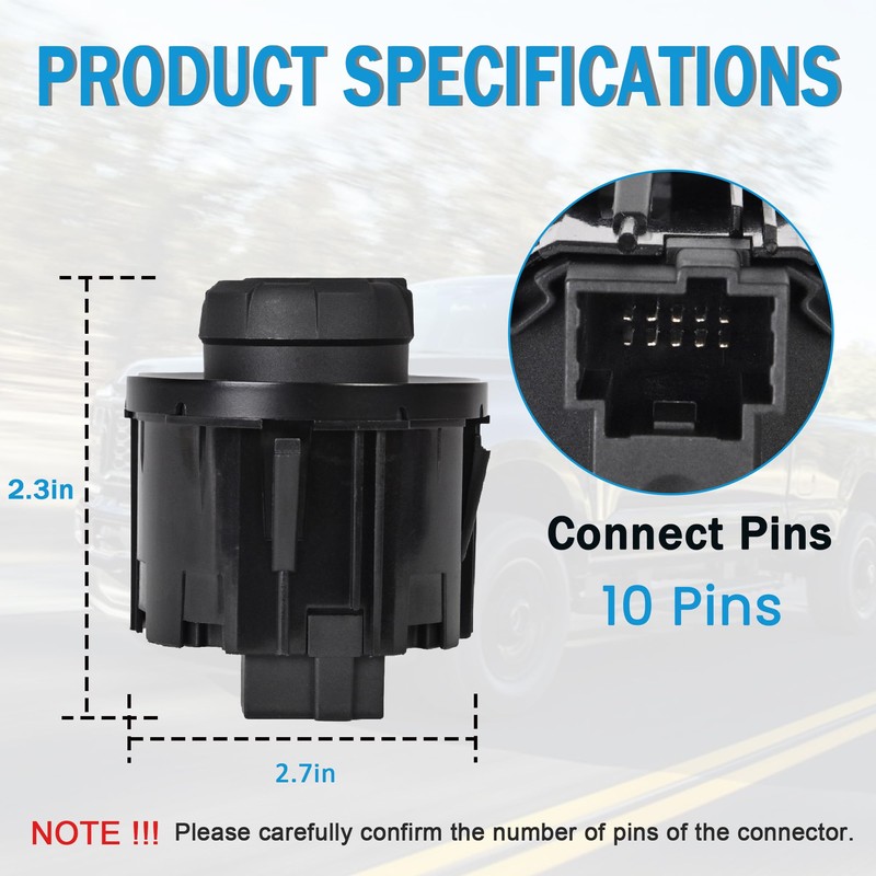 Headlight Switch knob Instrument Panel Headlamp Dimmer Switch Compatible with