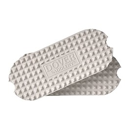 Dover Saddlery Diamond Stirrup Pads, Color: White, Size: 4 3/4