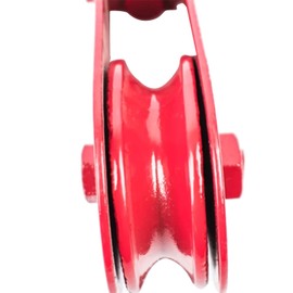 Heavy Duty Single Wheel Pulley Block Hanging Wire Towing Wheel Portable Wear-resistant Lifting Pulley Roller 0.2T