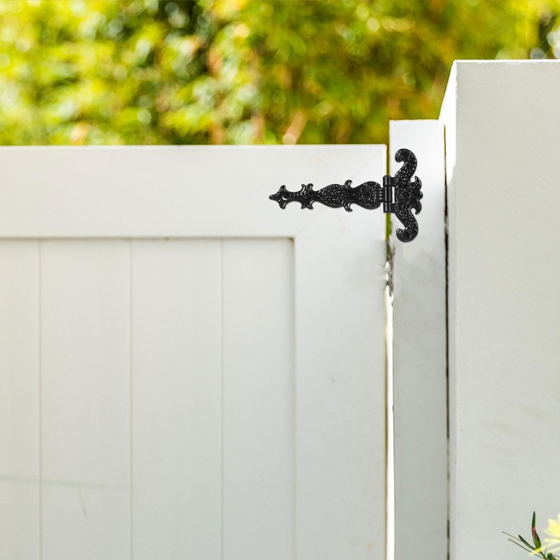sourcing map 3.5 Inch Door Tee Hinge, 2Pcs T-Strap Hinges