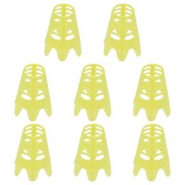 PATIKIL Plastic Golf Tees, 8 Pack 1.8 Inch Golf Simulator Tee Golf Mat Tee Practice Training for Winter Turf Outdoor Indoor Driving Range Hitting Mat, Yellow