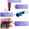 Teocpai 1/4" Hex Shank Screwdriver Bit Holder Portable Key Ring