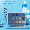 Blue Eyeshadow Palette Matte Shimmer Makeup Eyes, AFFLANO Highly Pigmented