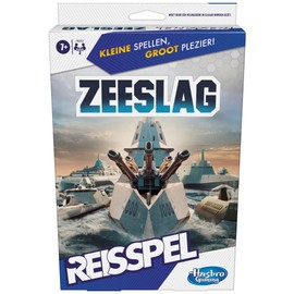 Hasbro Gaming Sea Battle Travel Game, Easy to Carry Game for 2 Players, Travel Game for Kids - Dutch Version