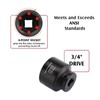 MIXPOWER 9 Pieces 3/4-Inch Drive Impact Socket Set, CR-MO, 6
