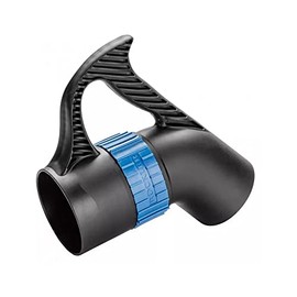 4” Quick Change Dust Collector Handle - Long Ergonomic Handle Shop Dust Collection System & Shop Cleanup - Polymer Dust Fitting Woodworking Tools - Angled Design Dust Collector Accessories