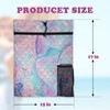 Britown Mermaid Tail Drawstring Backpack, 15” x 17” Waterproof Swim