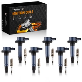 maXpeedingrods UF553 Set of 6 Ignition Coil Pack and Iridium Spark Plugs Fit for Ford Mazda Lincoln 3.5L 3.7L V6, Ignition Coil Kit Replaces UF-553