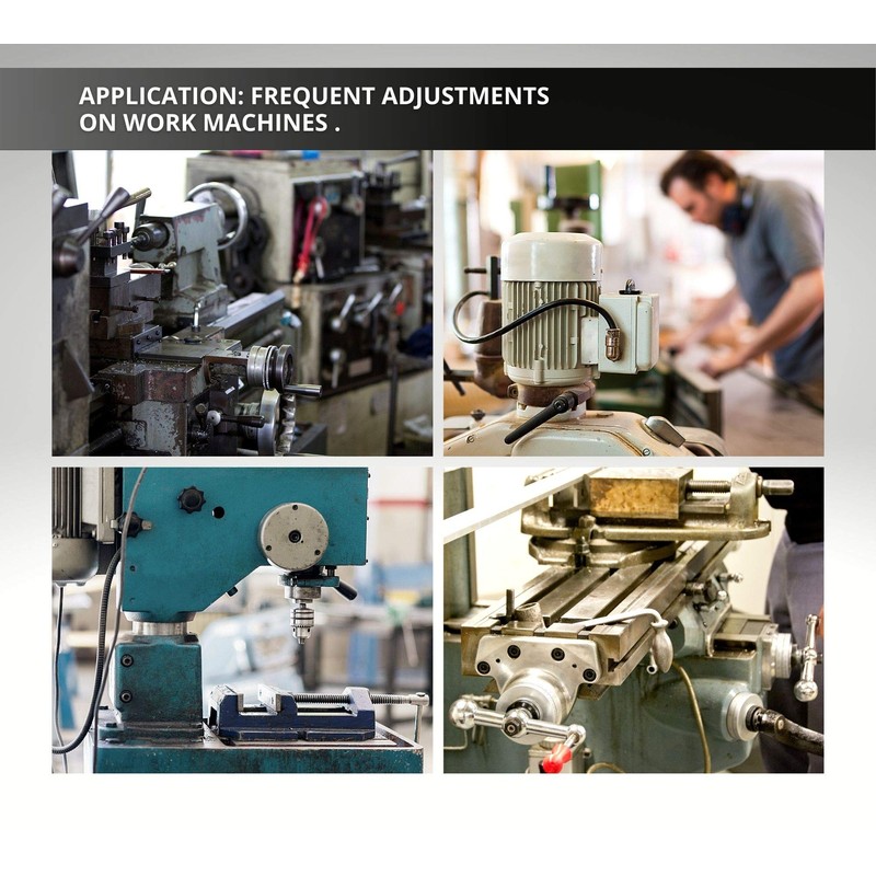 DOJA INDUSTRIAL | Adjustable Tilt Clamping Lever | M8 Female