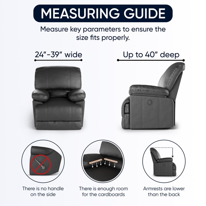 PAULATO BY GA.I.CO. Recliner Slipcover - Recliner Chair Cover -