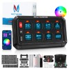 MICTUNING App Control RGB 8 Gang Switch Panel, Toggle ON-OFF