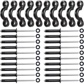 CLIO Kayak Pad Eyes And Rivet Kit With Waterproof Gaskets For Outdoor Recreation
