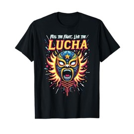 Lucha Libre Mask Luchador Wrestler Mexican Wrestling T-Shirt