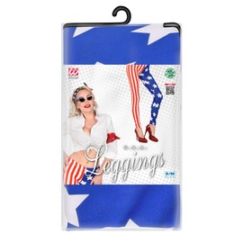 W WIDMANN MILANO Party Fashion - USA Women's American Flag Sports Costume Leggings