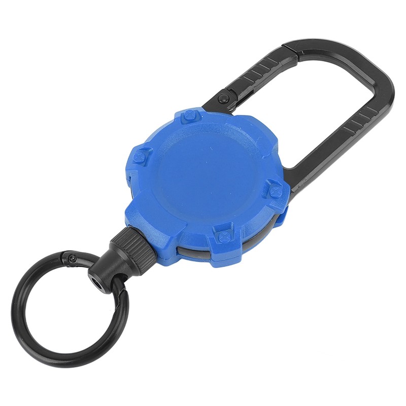 Magnetic Retractable Keychain Stainless Steel Wire Easy Pull Buckle Carabiner