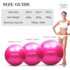 Anti-burst Yoga Ball 55cm/65cm/75cm Stability Balance Ball Pilates Barre Physical