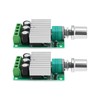 OTOTEC 2pcs PWM DC Motor Speed Controller 12V-24V 10A Fan
