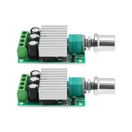 OTOTEC 2pcs PWM DC Motor Speed Controller 12V-24V 10A Fan Motor Dimmer Speed Controller 50X32X16MM For Fan Motor Speed Control LED Light Control