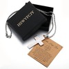 HSWYFCJY Bible Verse Cross Necklace for Men,Christian Cross Necklace for