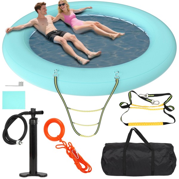 bestivep 8FT Sunchill Float Ring Large Water Hammock Inflatable Floating