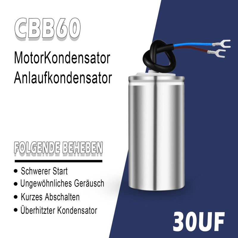 Iruihoo CBB60 30uf Capacitor, Start Capacitor, Outdoor Start Capacitor, Air